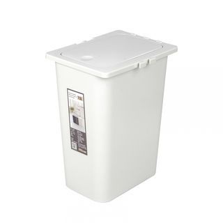 ICLEAN ถังขยะฝากดทรงเหลี่ยม 13 ลิตร รุ่น CONNEXT TG59726W ขนาด 26x17.5x35 ซม. สีครีม