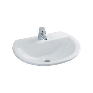 American Standard อ่างล้างหน้าฝังบนเคาน์เตอร์ **ไม่รวมก๊อกน้ำ** รุ่น คอนเซ็ปสเฟีย TF-0452-WT