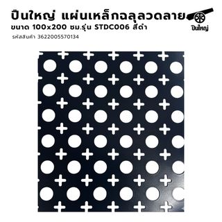 ปืนใหญ่  แผ่นเหล็กฉลุลวดลาย  ขนาด 100x200 ซม. รุ่น STDC006 สีดำ
