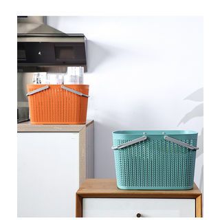 GOME ตะกร้าอเนกประสงค์มีหูหิ้ว รุ่น Woven 2101 ขนาด 23×32.5×21ซม. สีเขียว