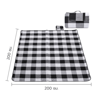 SUMMER SET เสื่อปิคนิค รุ่น Curt  ขนาด 200X200CM สีดำ