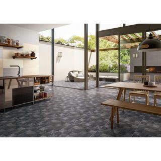 Marbella กระเบื้องเซรามิคปูพื้น 16x16 นิ้ว รุ่น ลังคัว เทา ZYM34515 Matt (12P)