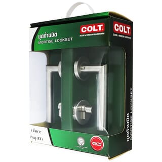 COLT ชุดมือจับก้านโยกห้องทั่วไป ระบบมอร์ทิสล็อกสเตนเลส-304 รุ่น S02-103SB+WEN1(ET)-K01 45x85 SS(R+L) สีสเตนเลส