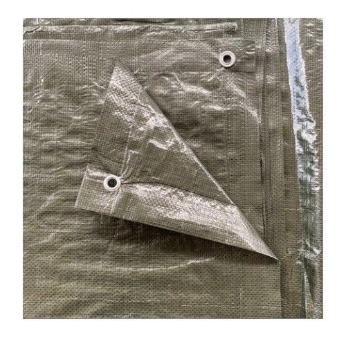 แมงป่อง ผ้าใบอย่างกลาง 6x8 M. สีเงิน