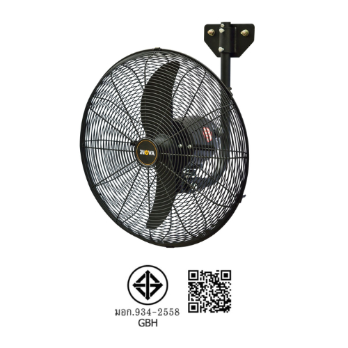 INOVA พัดลมอุตสาหกรรมติดผนัง ขนาด 30 นิ้ว 220W รุ่น DFP750-TW สีดำ
