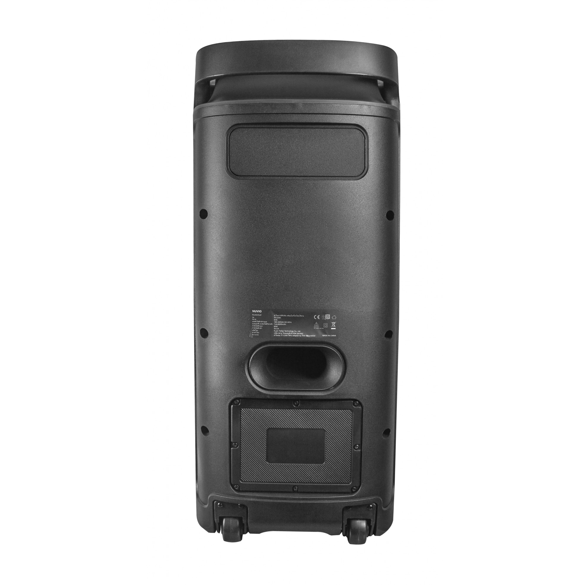 NUVIO ลำโพงปาร์ตี้ตั้งพื้น พร้อมไมค์โครโฟน ขนาด 8 นิ้ว รุ่น TF-G366 สีดำ