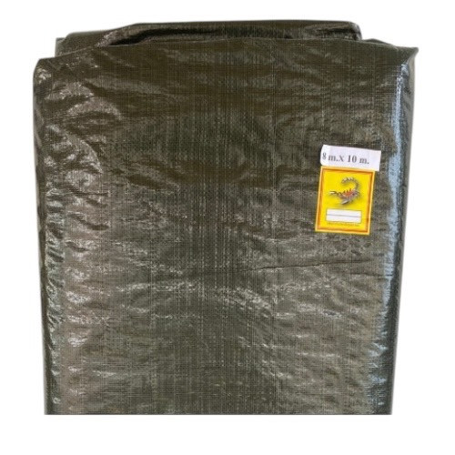 แมงป่อง ผ้าใบอย่างกลาง 8x10M. สีขี้ม้า