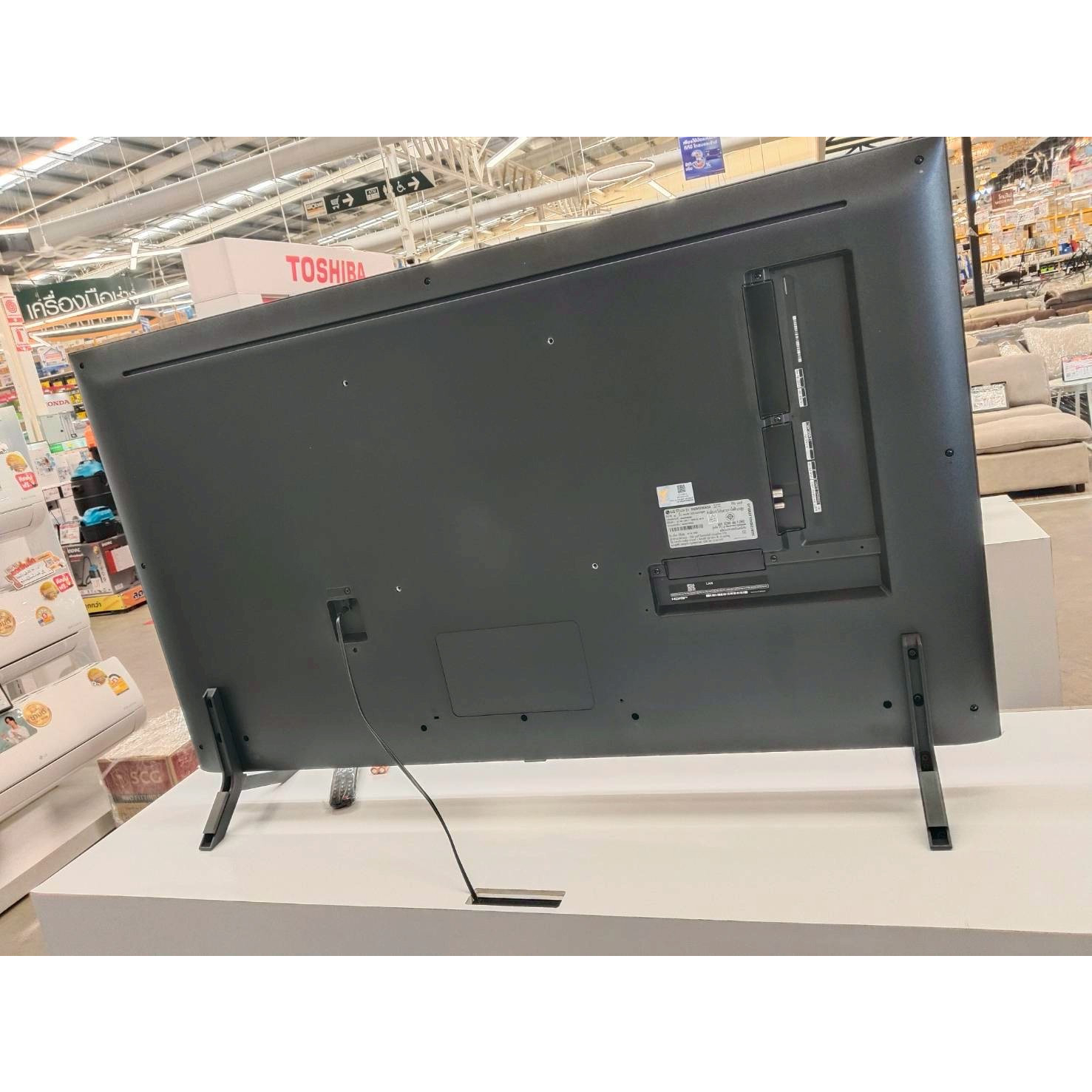 LG โทรทัศน์ QNED TV  ขนาด 55 นิ้ว รุ่น 55QNED80ASA.ATM สีดำ