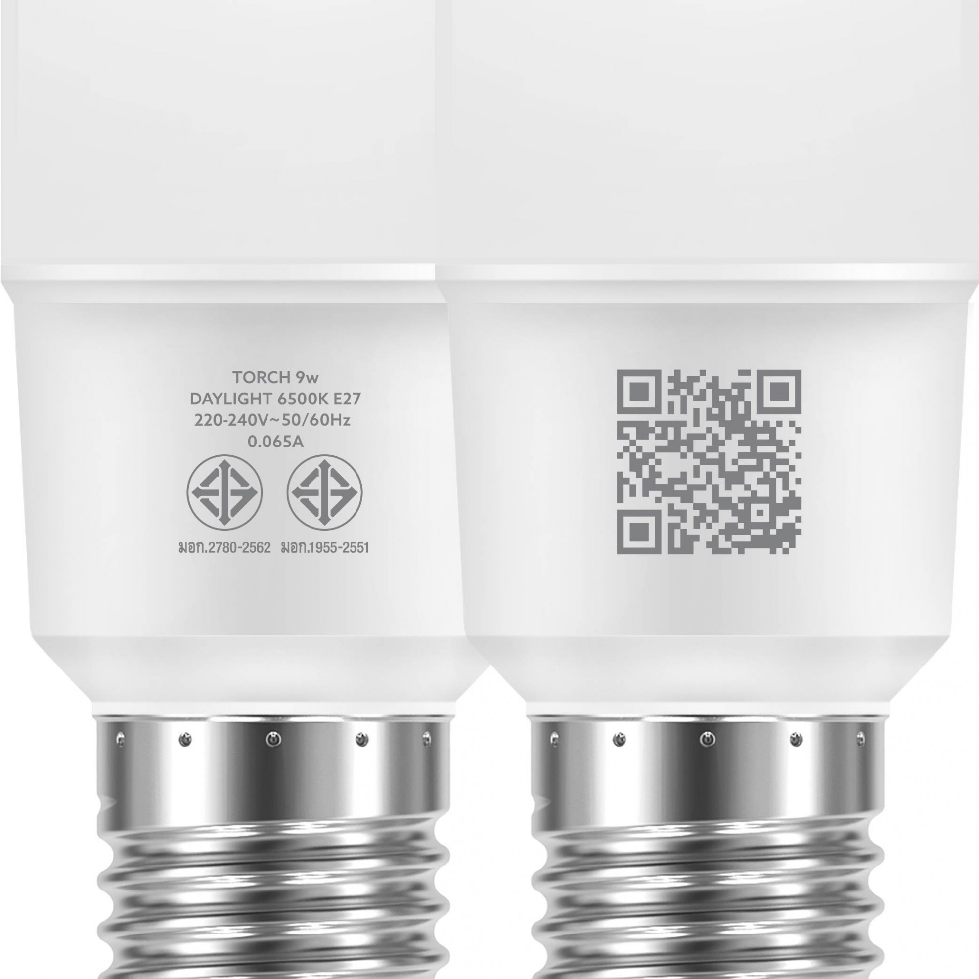 LAMPTAN หลอดไฟ ทรงกระบอก LED 9W แสงเดย์ไลท์ รุ่นทอร์ช E27