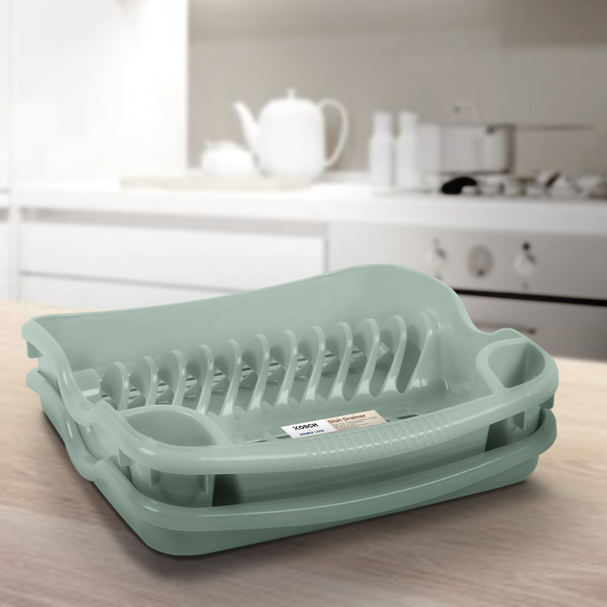 KOSCH X DOUBLE LOCK ชุดคว่ำจาน No.4401 สีเขียว