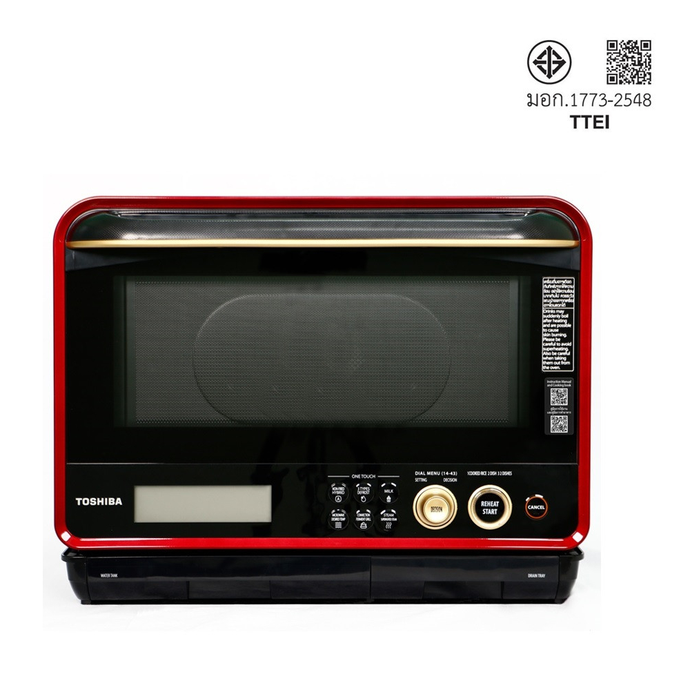 TOSHIBA ไมโครเวฟ ขนาด 30L รุ่น ER-ND300C(R) สีแดง