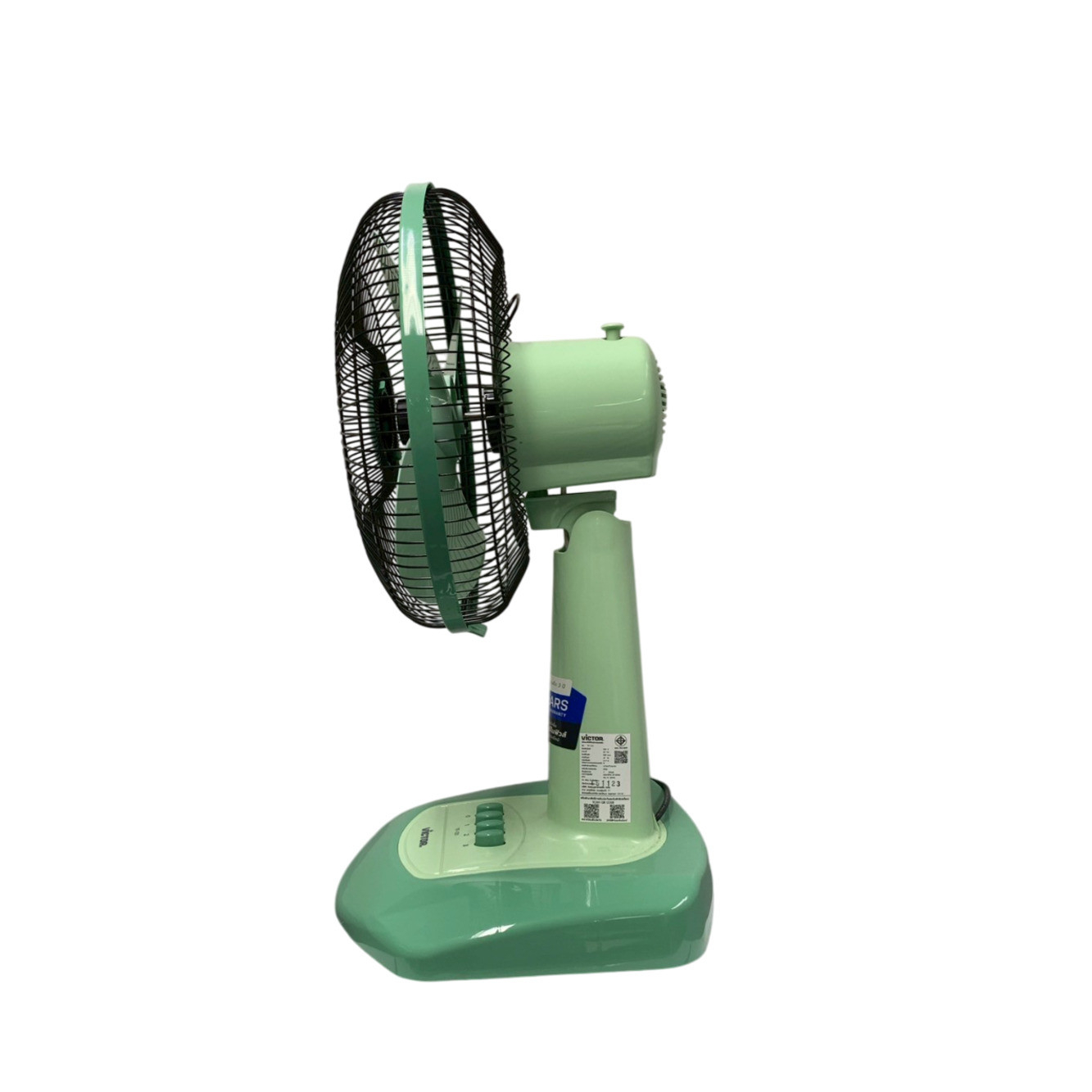 VICTOR พัดลมตั้งโต๊ะ 12 นิ้ว TF-121 คละสี (ฟ้า,เขียว,ส้ม)