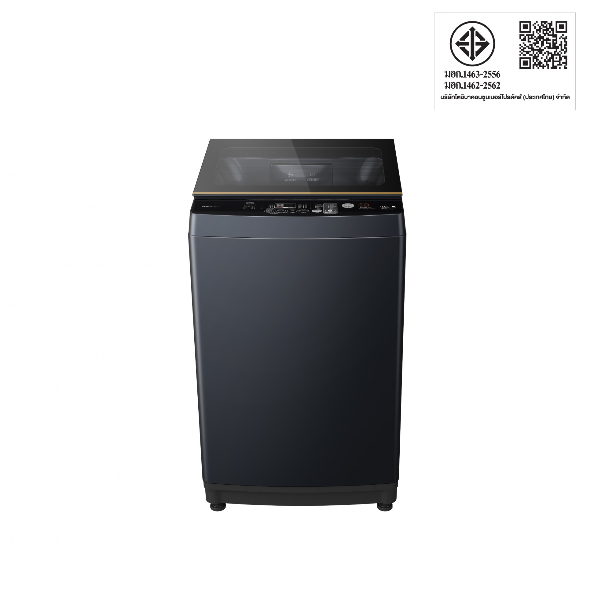 TOSHIBA เครื่องซักผ้าฝาบน 10 กก. รุ่น AW-DM1100PT(MK) สีเทา