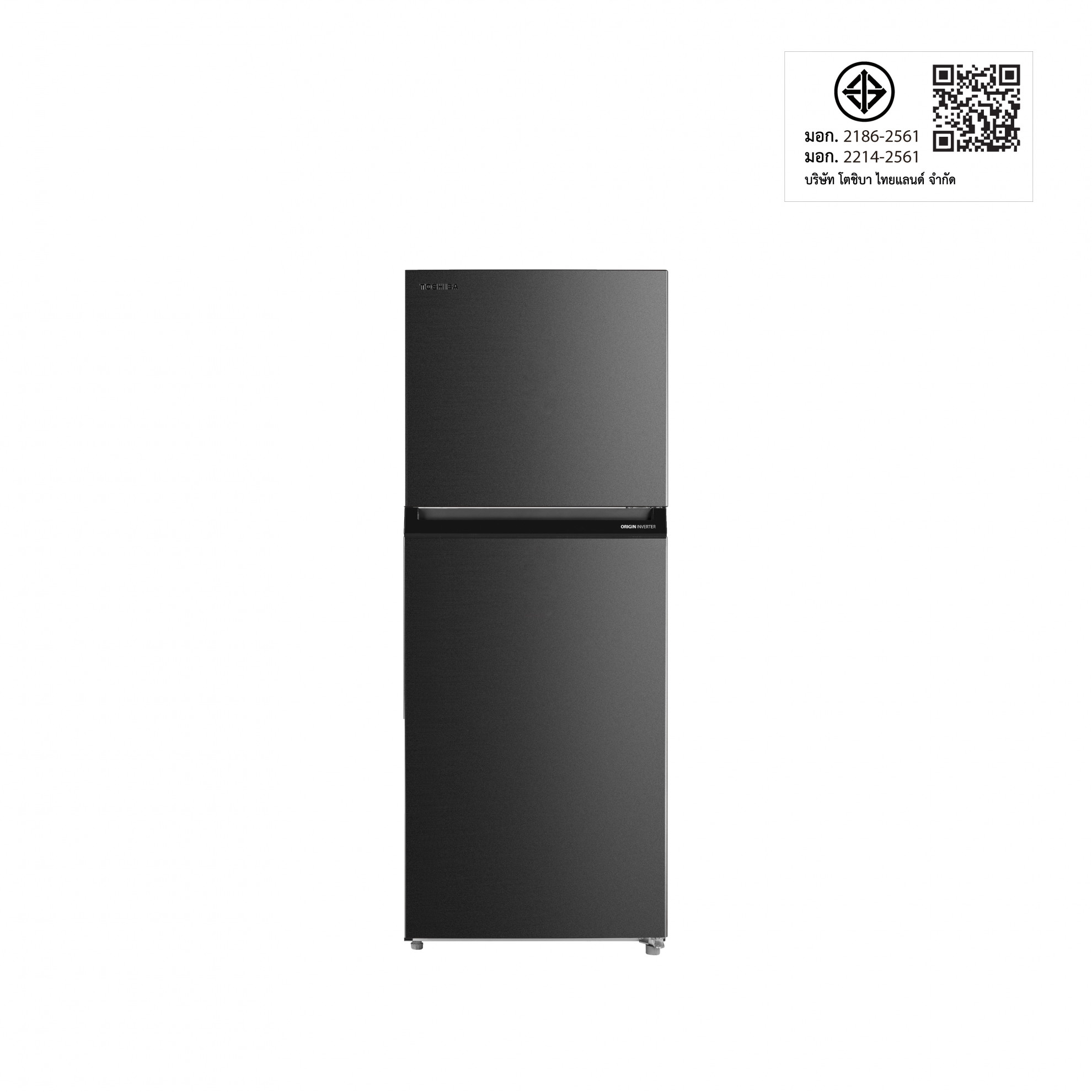 TOSHIBA ตู้เย็น 2 ประตู ขนาด 16.4 คิว รุ่น GR-RT624WE-PMT(06) สีเทา