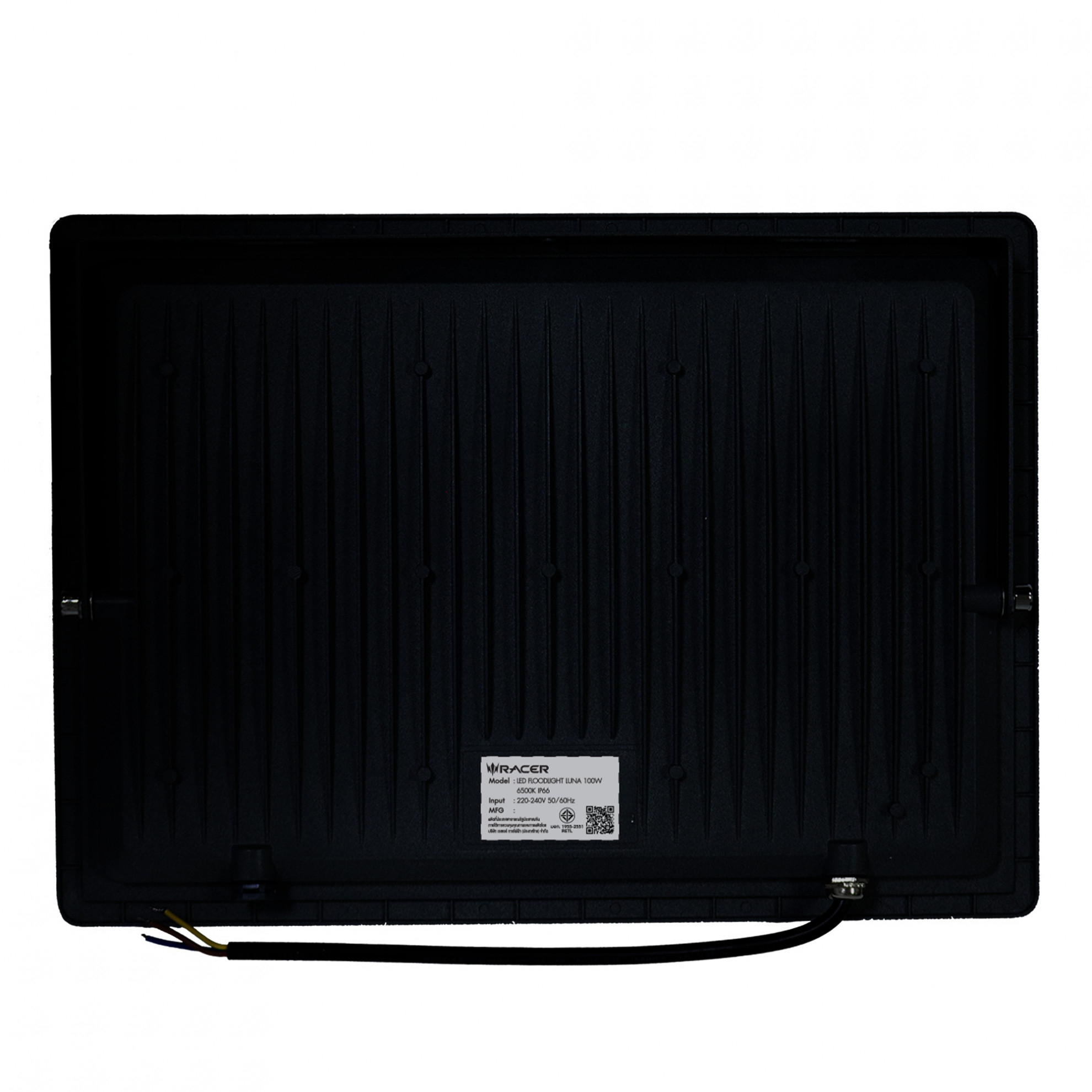 RACER โคมไฟแอลอีดี ฟลัดไลท์ รุ่น ลูน่า 100วัตต์ แสงขาว IP66