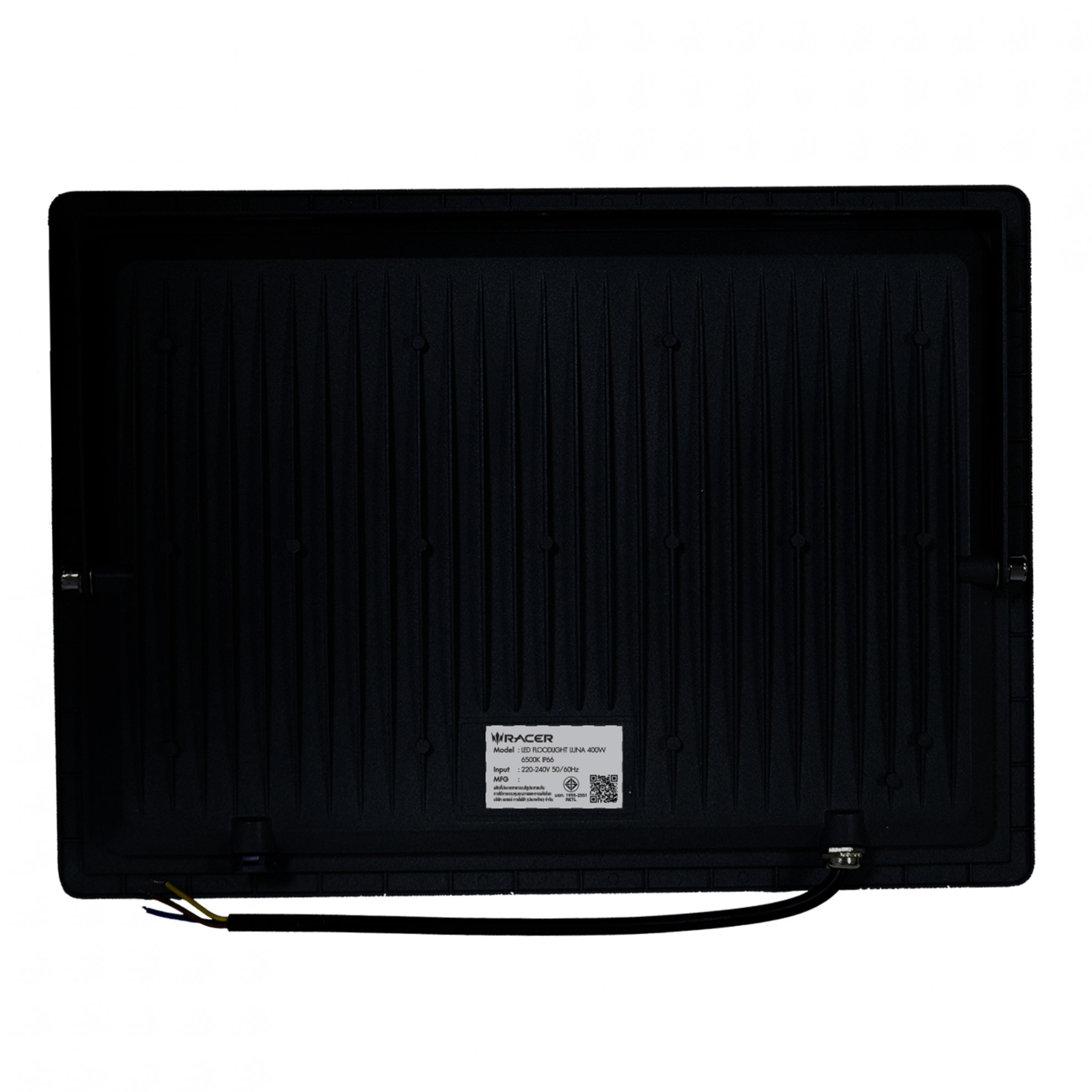 RACER โคมไฟแอลอีดี ฟลัดไลท์ รุ่นลูน่า 400วัตต์ แสงขาว IP66