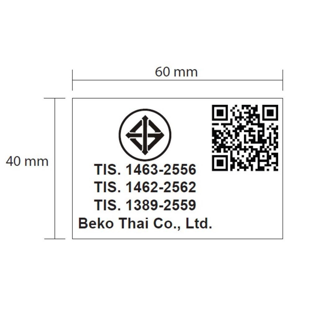 BEKO เครื่องซักผ้าฝาหน้า 12 กก. WCV127P4DW สีขาว