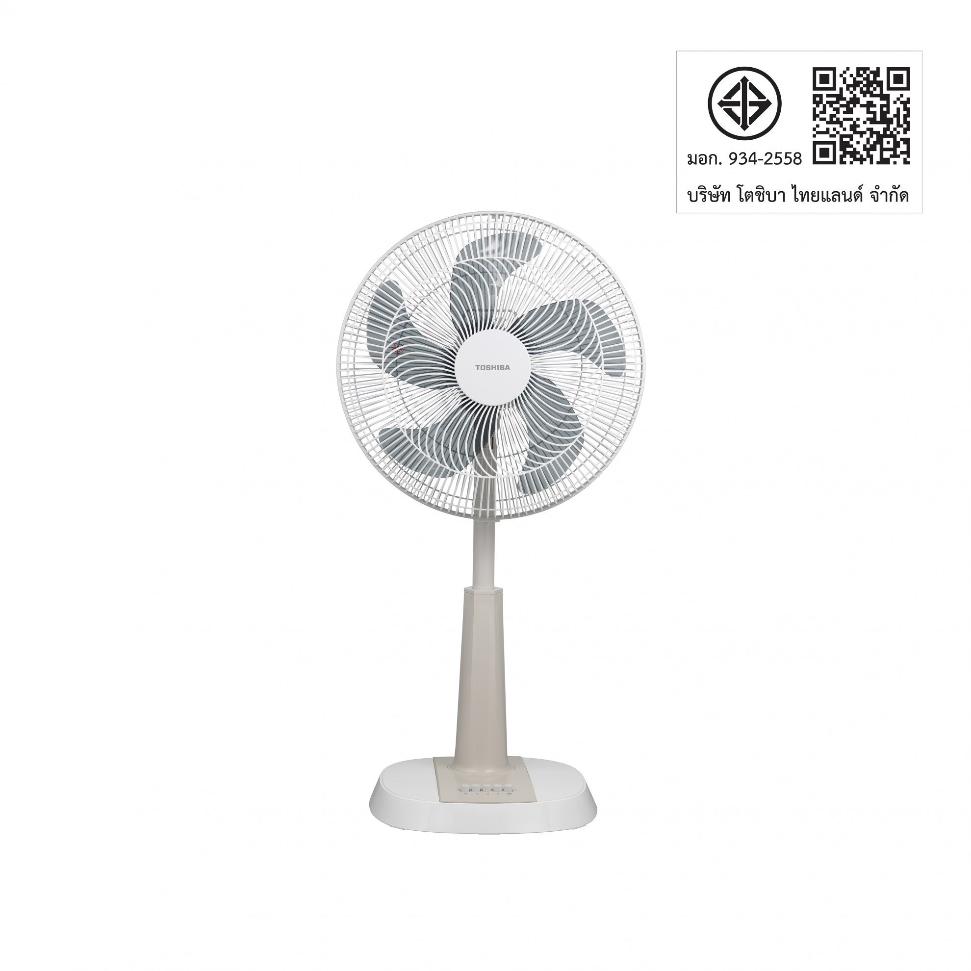TOSHIBA พัดลมสไลด์ 16นิ้ว F-ALC50TH(A) สีครีม