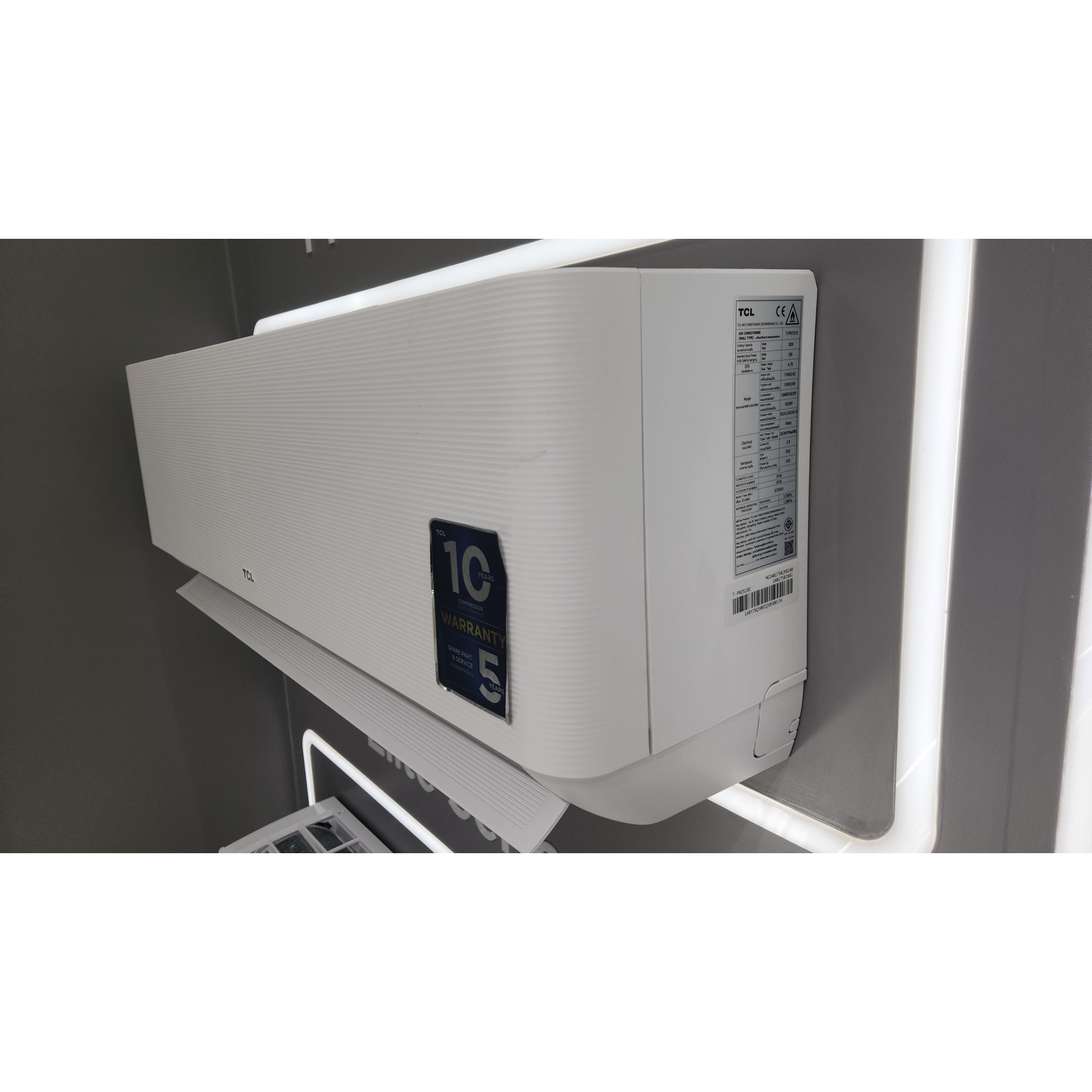 TCL เครื่องปรับอากาศ Inverter 10350  BTU รุ่น T-PROS10 สีขาว