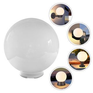 EILON โป๊ะโคมไฟหัวเสาทรงกลม  ขนาด 8นิ้ว  รุ่นTV101-8 สีขาวขุ่น