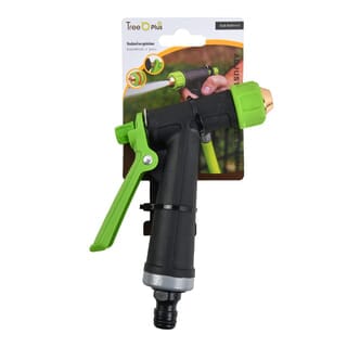 Tree O Plus ปืนฉีดน้ำอลูมิเนียมหุ้มพลาสติกปรับ2รูปแบบ รุ่นGLB-623014-0 สีเขียวดำ