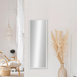 Nice กระจกมีกรอบ (PS) รุ่น สลิม-ไวท์ ขนาด 30x90 ซม. สีขาว 