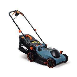 SENIX รถเข็นตัดหญ้าเดิน 1600W รุ่นLPPE16-M1-EU  สีน้ำเงิน (พ่วงสายไฟ8เมตร)