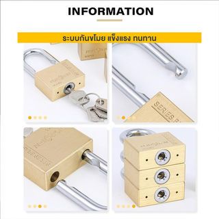 TORSTEN กุญแจคล้องทองเหลืองระบบลูกปืน 45มม. BSP-345 (ห่วงสั้น)