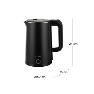 CLOSE กาต้มน้ำไฟฟ้า 2.3 ลิตร รุ่น JSH2501-B สีดำ