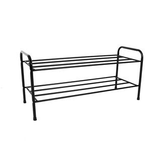 GOME ชั้นวางรองเท้าเหล็ก 2 ชั้น รุ่น 133301  30X79X37ซม.สีดำ