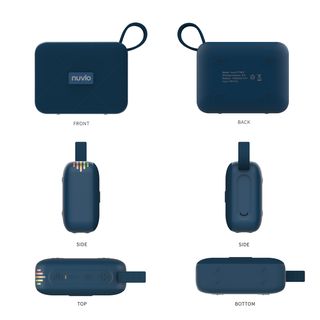 NUVIO ลำโพงบลูทูธพกพา รุ่น TF-M27 สีน้ำเงินเข้ม