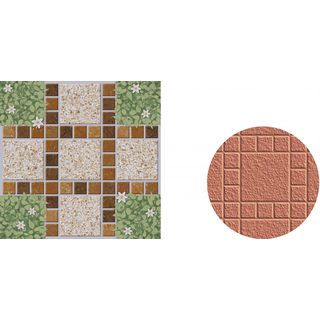 Marbella กระเบื้องเซรามิคปูพื้น 16x16 นิ้ว รุ่น สวนดอกไม้ ZYG36 Matt (12P)