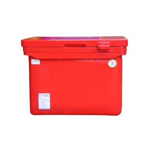 S&P ถังแช่ ขาต่ำ บานพับมือจับ 60 ลิตร สีแดง