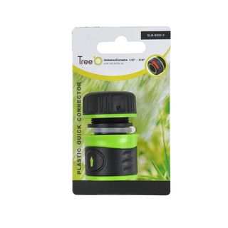 Tree O ข้อต่อสวมเร็วสายยาง1/2 -5/8  รุ่นGLB-8002-0 สีเขียวดำ