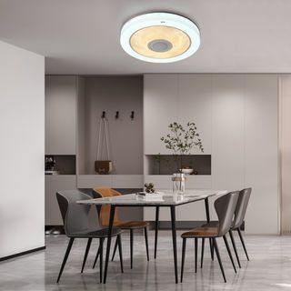 EILON โคมไฟเพดาน LED Smart Bluetooth RGB 2x35W รุ่น LYX012 ปรับได้ 3 แสง พร้อมรีโมท