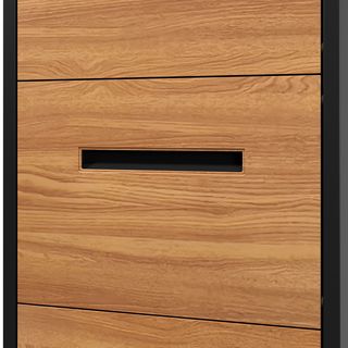 SMITH  ตู้เก็บเอกสารลิ้นชัก รุ่น Archie ขนาด 46x63x113.1 cm. สีไม้-ดำ