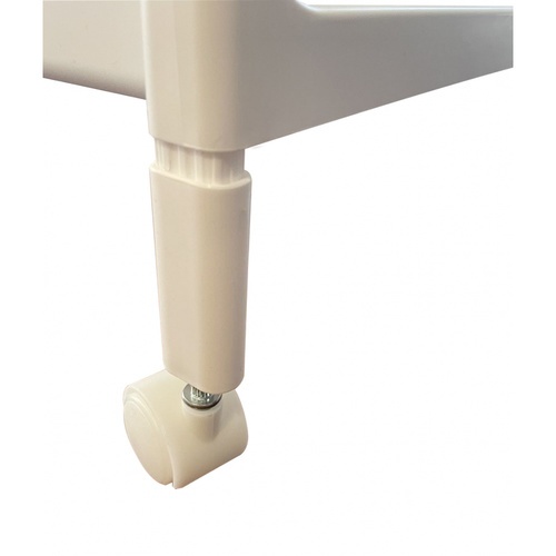 GOME ชั้นวางพลาสติกท็อปไม้ 4 ชั้น พร้อมถาดลิ้นชัก รุ่น GD915WH ขนาด 40X26X91.5 CM. สีขาว