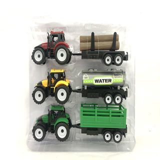 TOYS ของเล่นชุดรถแทรคเตอร์ขนของ 3คัน คละสี#9971-10A(33.5x7.6x31ซม.)