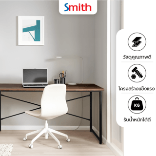 SMITH โต๊ะทำงาน รุ่น JOSHUA-BK ขนาด 60x120x75 ซม. สีดำ 