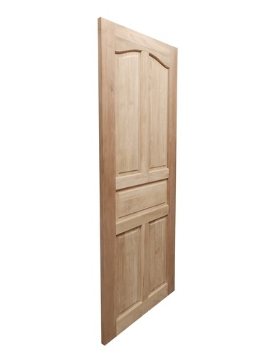 GREATWOOD ประตูไม้มะฮอกกานี บานทึบ 5ฟัก 80x200ซม.