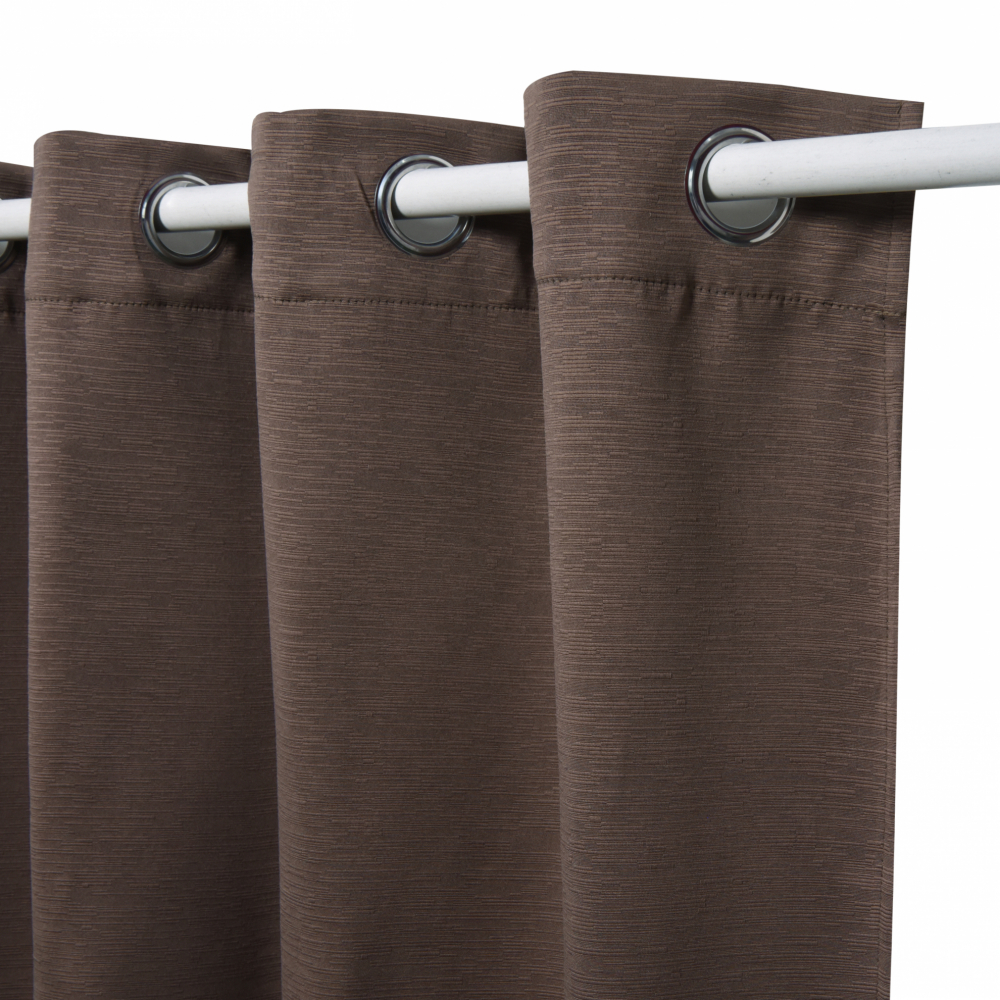 DAVINCI ผ้าม่านหน้าต่าง รุ่น  Mila-13 ขนาด 140x160 ซม. สีอิฐ