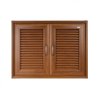 WT บานซิงค์คู่ 85x65CM. WT-777 สีไม้สัก