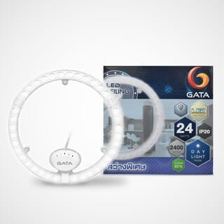 GATA หลอดไฟแม็กแนทแบบกลม AC LED 24W รุ่น ANELLO แสงเดย์ไลท์