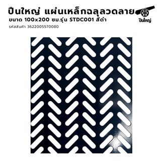 ปืนใหญ่  แผ่นเหล็กฉลุลวดลาย  ขนาด 100x200 ซม. รุ่น STDC001 สีดำ