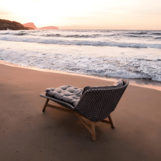 SUMMER SETเตียงริมสระ  MOOK ขนาด 159x106x80 ซม. สีเทาอ่อน