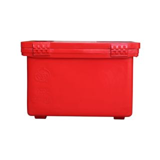 S&P ถังแช่ ขาสูง บานพับมือจับ 120 ลิตร สีแดง