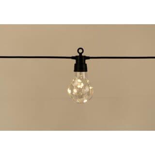 EILON ไฟระย้าตกแต่งเทศกาล โซลาร์เซลล์ 35 หลอด ยาว 20เมตร 50W รุ่น ETDC-20M35D-TXWW แสงวอร์มไวท์