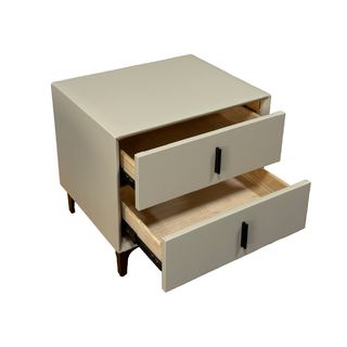 DELICATO ตู้ข้างเตียง รุ่น NOVA ขนาด 50x40x43 ซม. สีเทามิสต์เกรย์ 