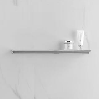 Nice ชั้นวางของติดผนังอลูมิเนียม รุ่น Angel-Silver ขนาด 10x60x2 ซม. สีเงิน