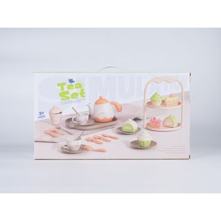TOYS ของเล่นชุดน้ำชา ขนมและอุปกรณ์(24ชิ้น) รุ่น 86-23 ขนาด 52.5x11x29 ซม. คละสี